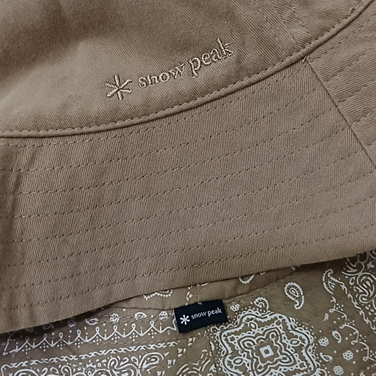 스노우피크 공용 리버서블 양면 버킷햇 벙거지 모자 베이지 사랑봉봉 이미지