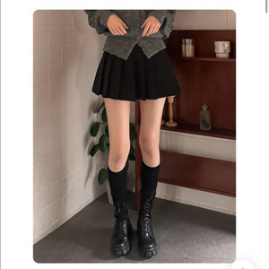 글로우제이드 미니 테니스 스커트 블랙 s 이미지