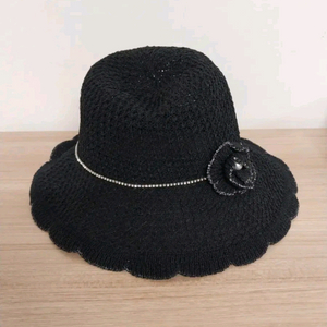 여성 사파리 버킷햇, 밀짚모자, 챙넓은모자, 비치웨이브 이미지