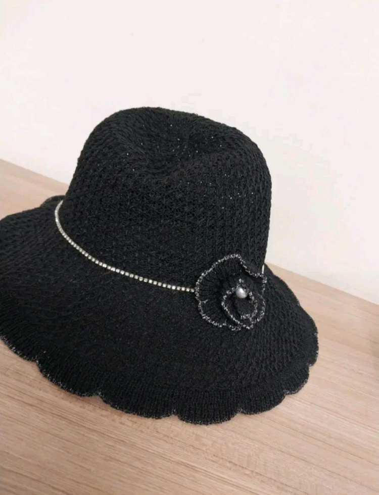 여성 사파리 버킷햇, 밀짚모자, 챙넓은모자, 비치웨이브 이미지