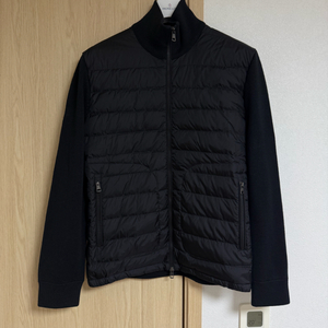 [XL] 24 / 25 몽클레어 트리콧 울 가디건 니트패딩 블랙 매장판 이미지