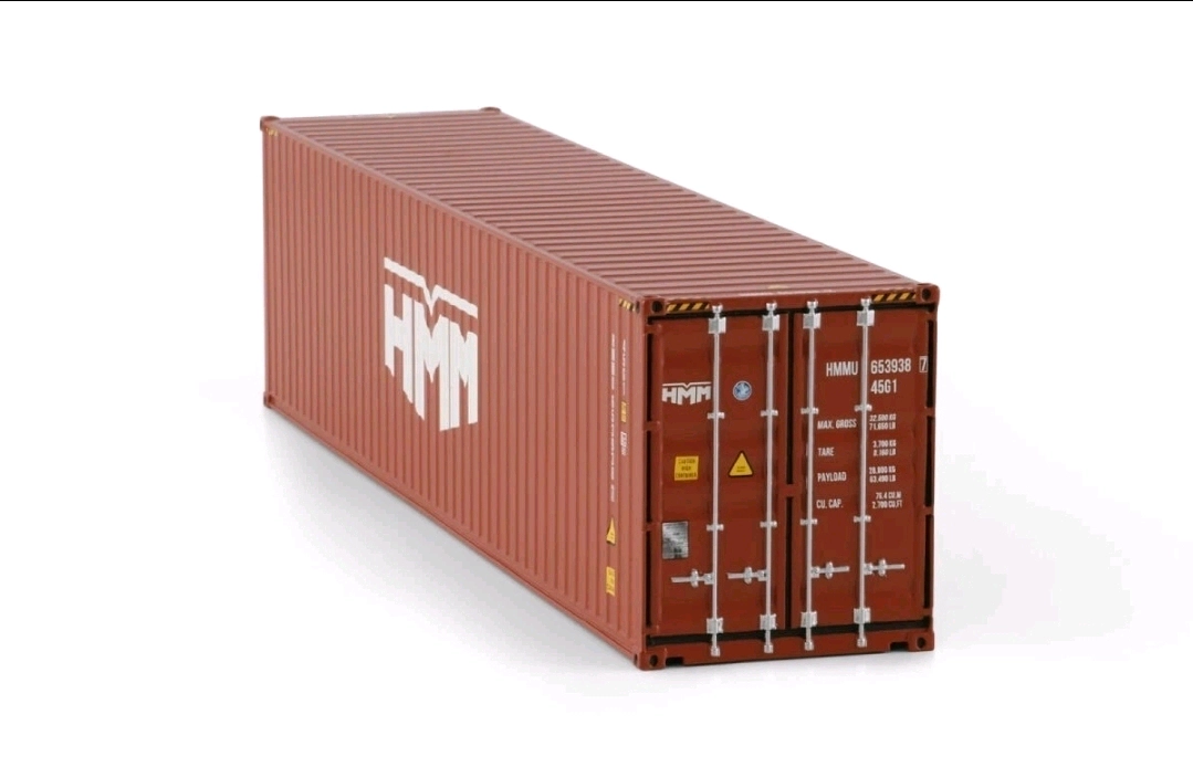 HMM 40ft 컨테이너 1/50 WSI models 중장비모형 크레인모형 이미지