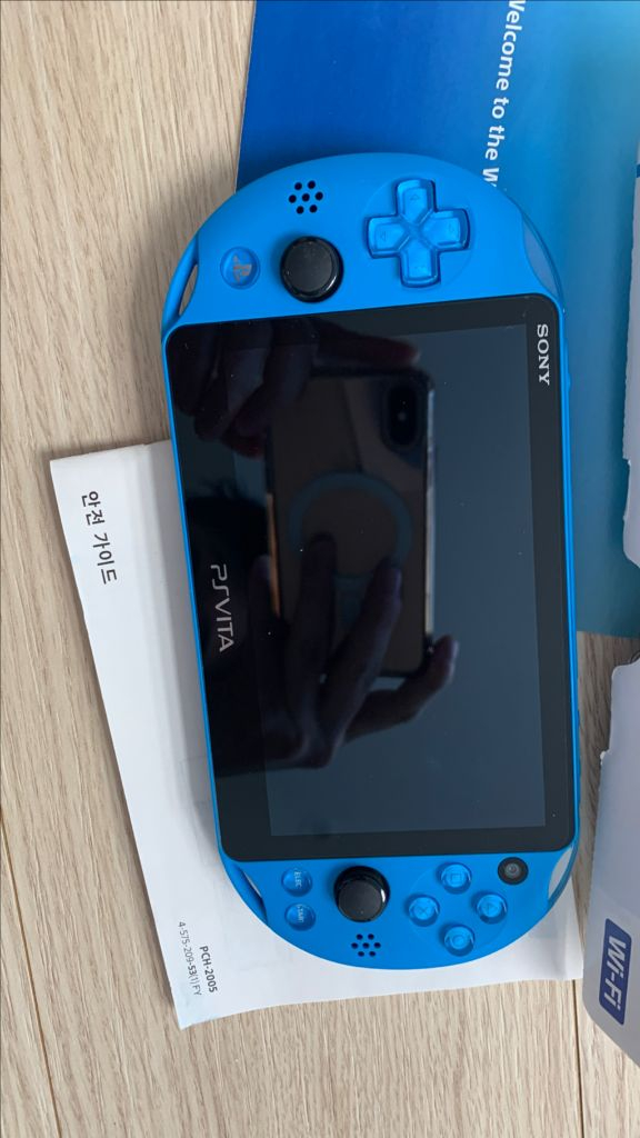 상태 A급 소니 PS Vita 2세대 비타2세대 아쿠아 블루 팝니다. 이미지
