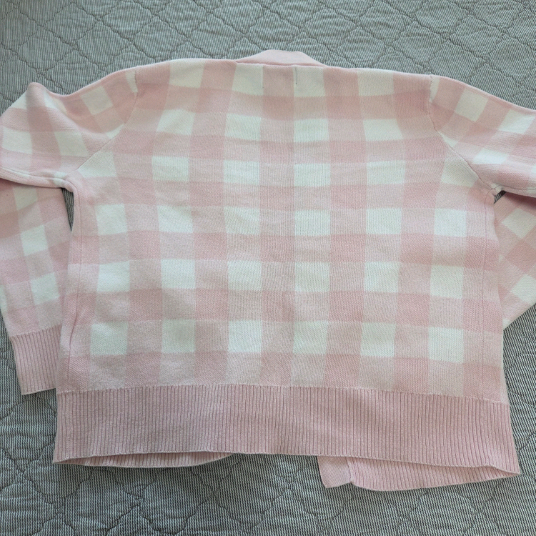 폴로 여아 깅엄체크 가디건 M(8-10) 이미지