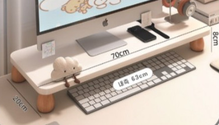 디엔오 모니터 받침대 70cm 화이트 이미지