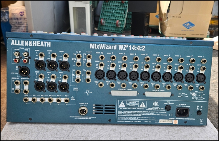 알렌헤스 (Allen & Heath) MixWizard WZ3 14:4:2 중고 아날로그 믹서 이미지