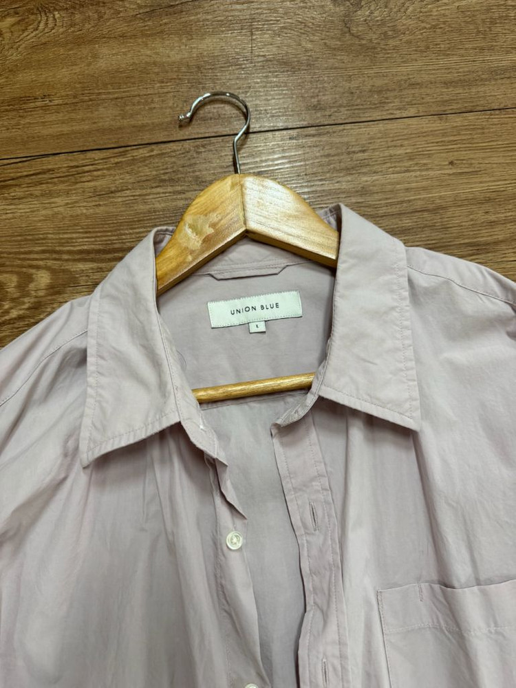 유니온블루 런드리 에디터 셔츠 핑크그레이 L 이미지