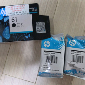 HP61 정품 흑백+컬러잉크 일괄. CH561W CH562W 이미지
