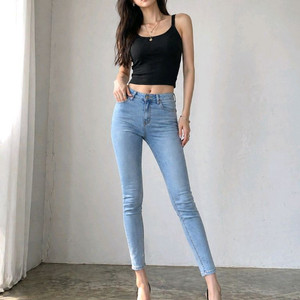 새상품 잠뱅이 스키니진 청바지 데님 팬츠 여자 25 이쁨 이미지