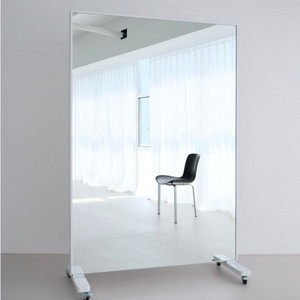 이동식 전신거울 대형 헬스장 필라테스 댄스동아리 학교 복지센터 무용 이미지