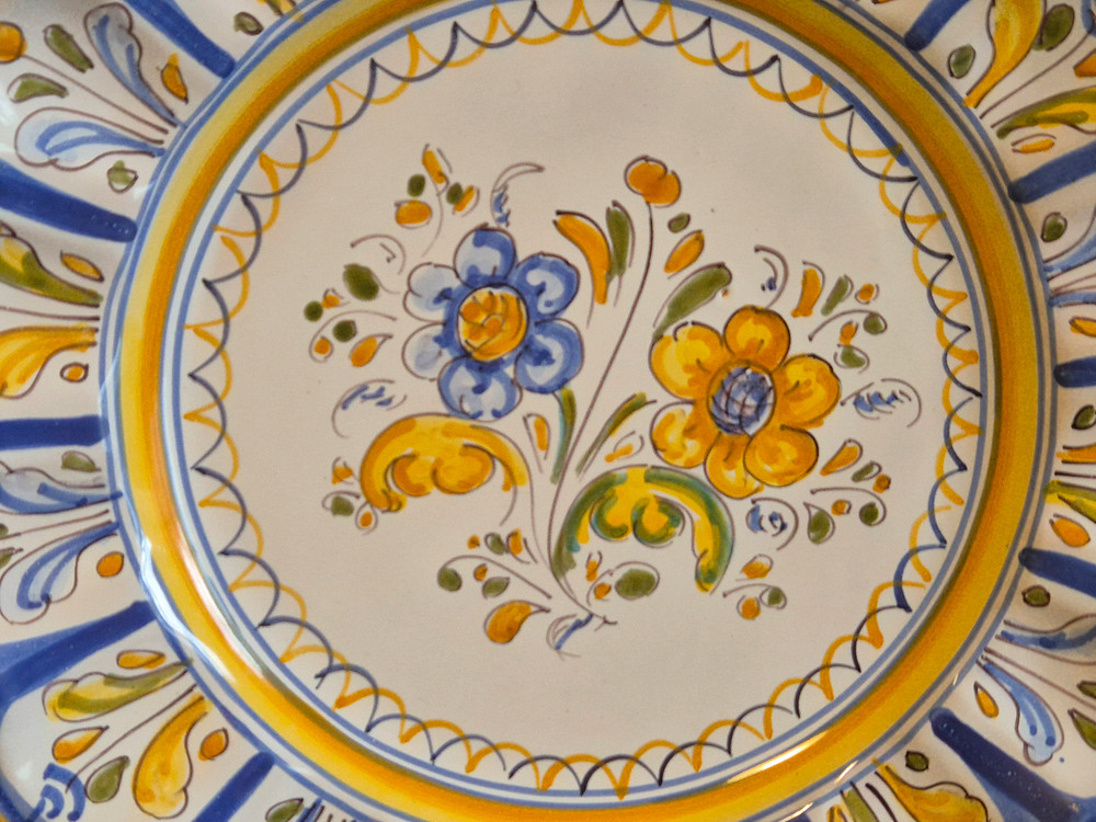 스페인 엔틱 탈라베라 접시 이미지