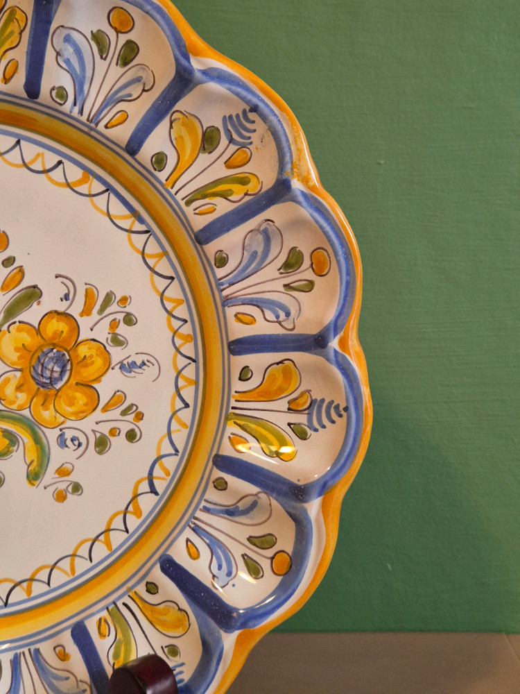 스페인 엔틱 탈라베라 접시 이미지