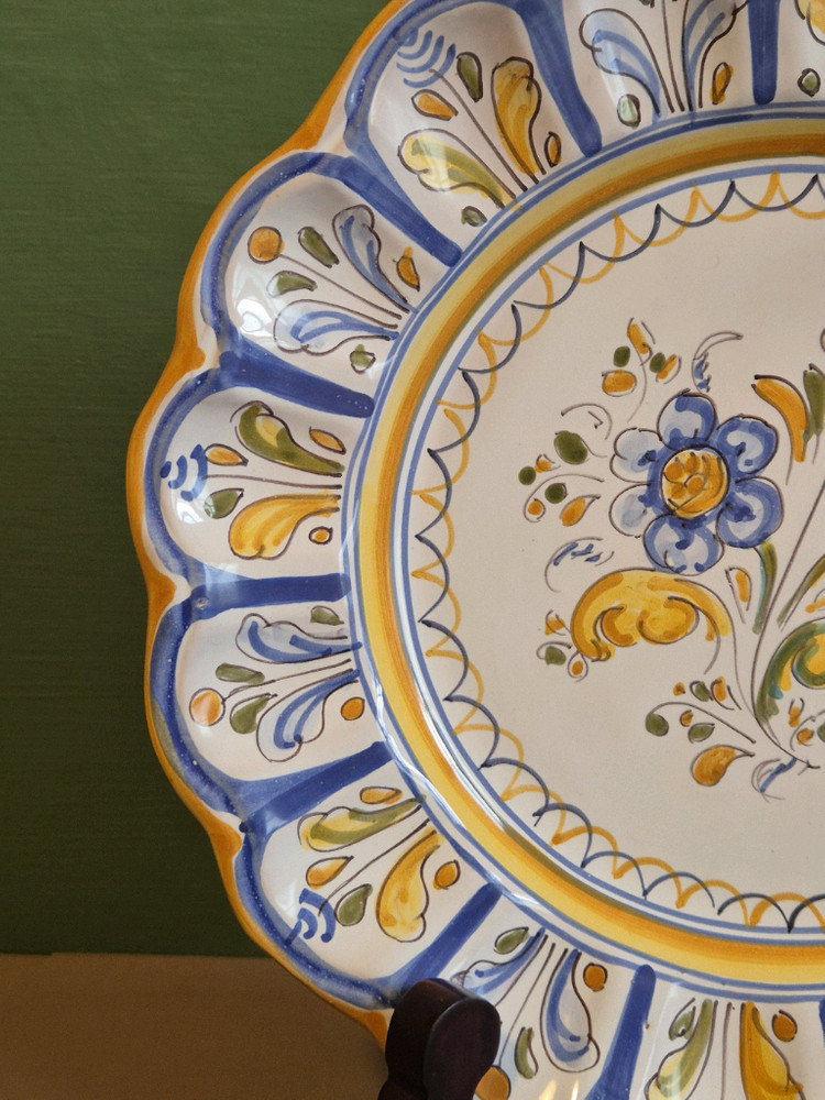 스페인 엔틱 탈라베라 접시 이미지