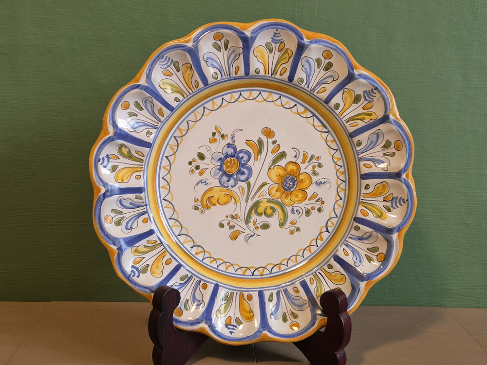 스페인 엔틱 탈라베라 접시 이미지