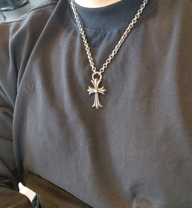 크롬하츠 페이퍼체인 일체형 목걸이 20인치 이미지