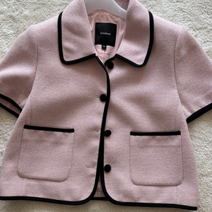 룩캐스트 핑크 니키 트리밍 트위드 자켓 이미지