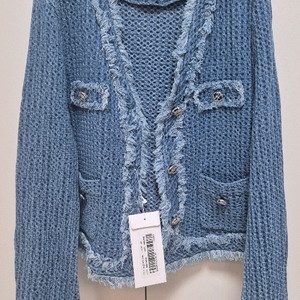 샤틴 데님 트위드 자켓 ㅡ새상품 이미지