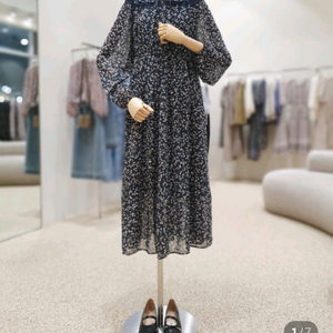 써스데이아일랜드 레이스 포인트 쉬폰 원피스 이미지