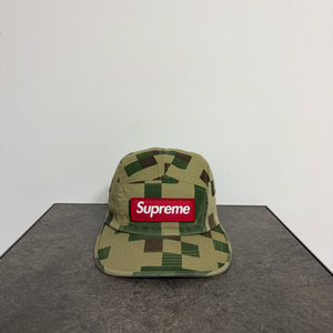(OS) 슈프림 박스로고 캠프캡 모자 밀리터리 카모 카키 이미지