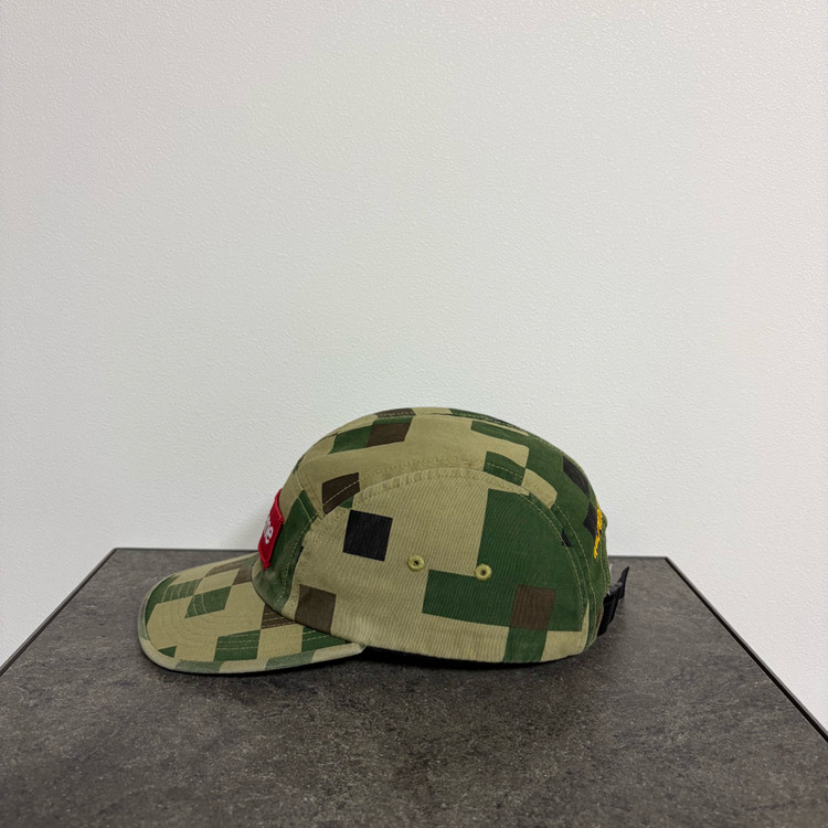 (OS) 슈프림 박스로고 캠프캡 모자 밀리터리 카모 카키 이미지