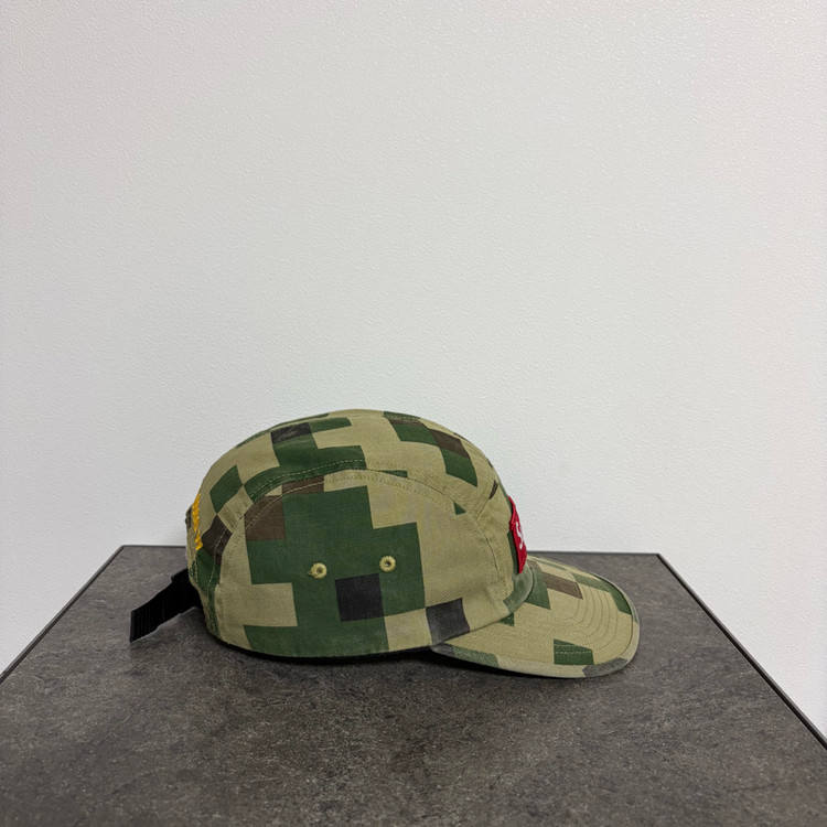 (OS) 슈프림 박스로고 캠프캡 모자 밀리터리 카모 카키 이미지