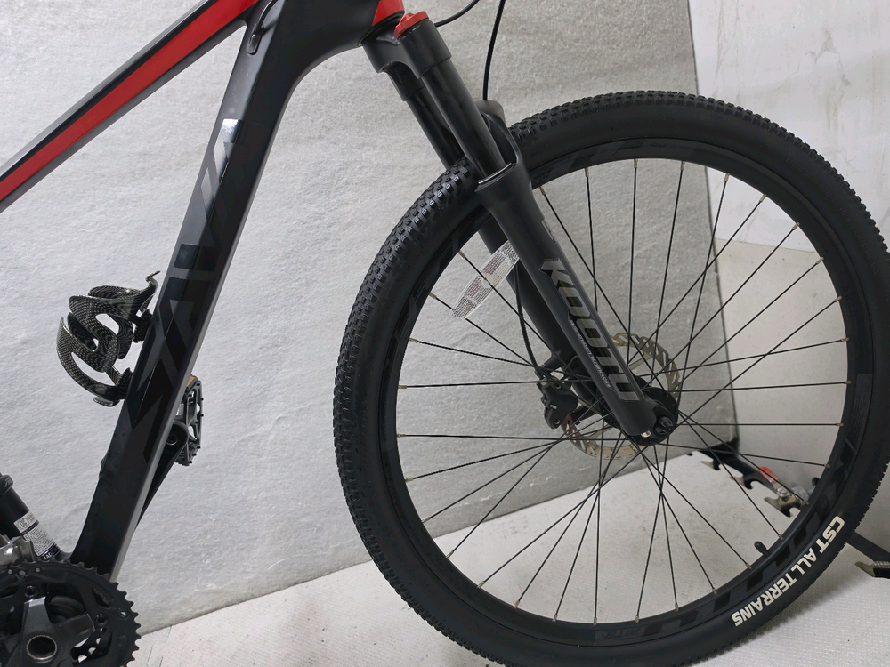 사바 폴카본 MTB 자전거 블랙/레드 27. 5인치 입니다 이미지