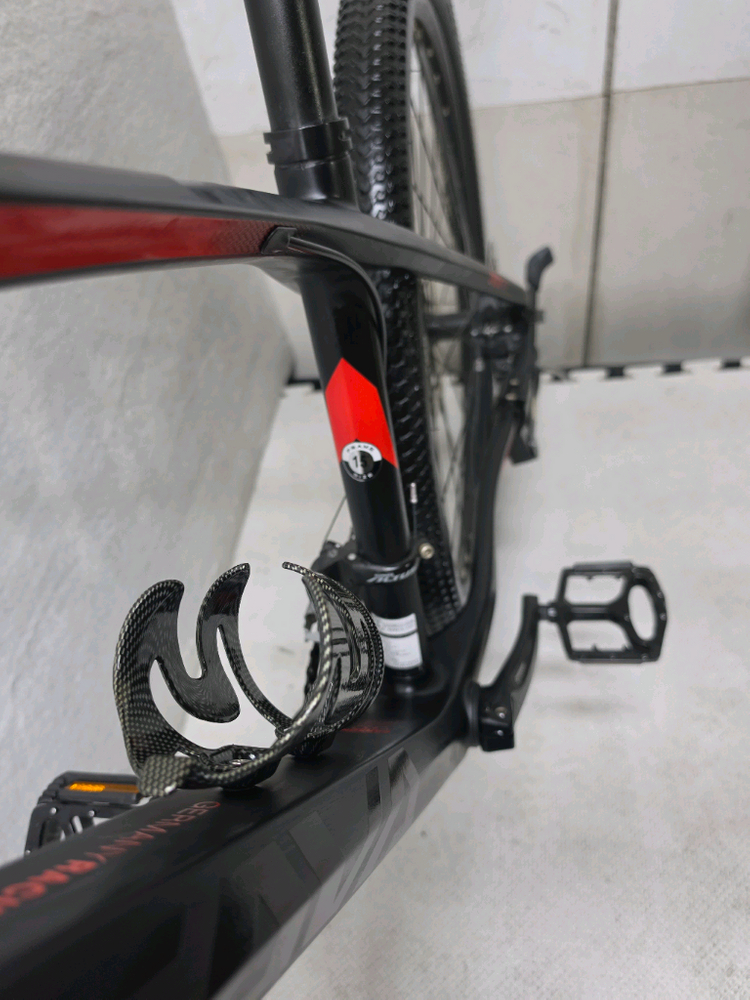 사바 폴카본 MTB 자전거 블랙/레드 27. 5인치 입니다 이미지