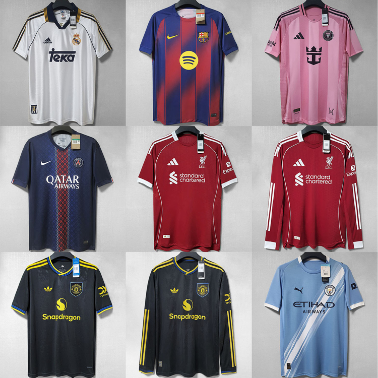 (국내배송) 25-26 축구 클럽 유니폼 져지 판매 (레알 바르샤 리버풀 아스날 첼시 맨유 맨시티 토트넘 뉴캐슬) 이미지