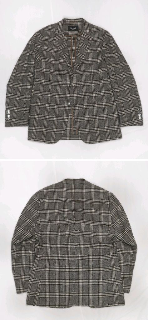 휴고 보스 마르조토 이태리 클래식 체크 수트 셋업 (48+50/100) 이미지