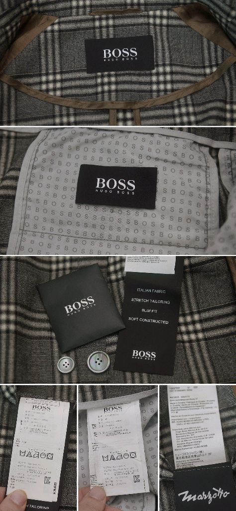 휴고 보스 마르조토 이태리 클래식 체크 수트 셋업 (48+50/100) 이미지