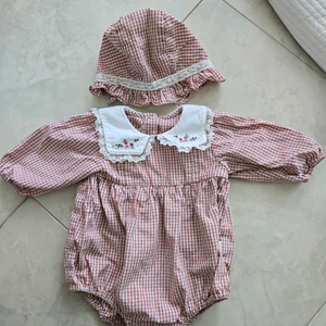 밍크뮤 바디수트 모자 세트 (착샷) 이미지