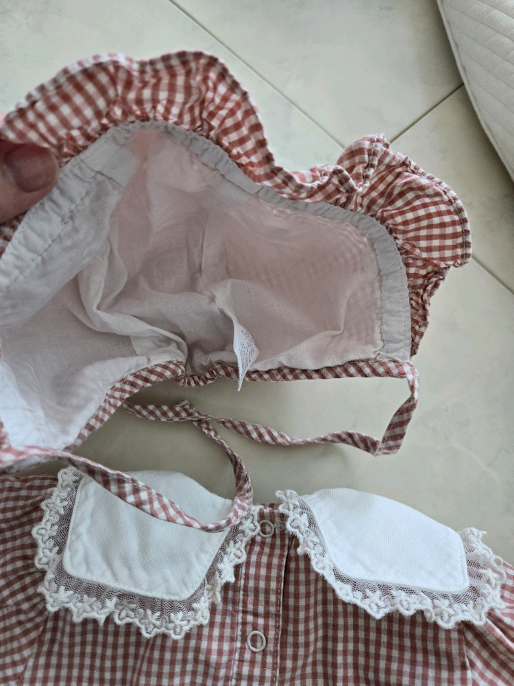 밍크뮤 바디수트 모자 세트 (착샷) 이미지