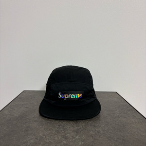 (OS) 슈프림 박스로고 캠프캡 모자 홀로그램 로고 블랙 이미지
