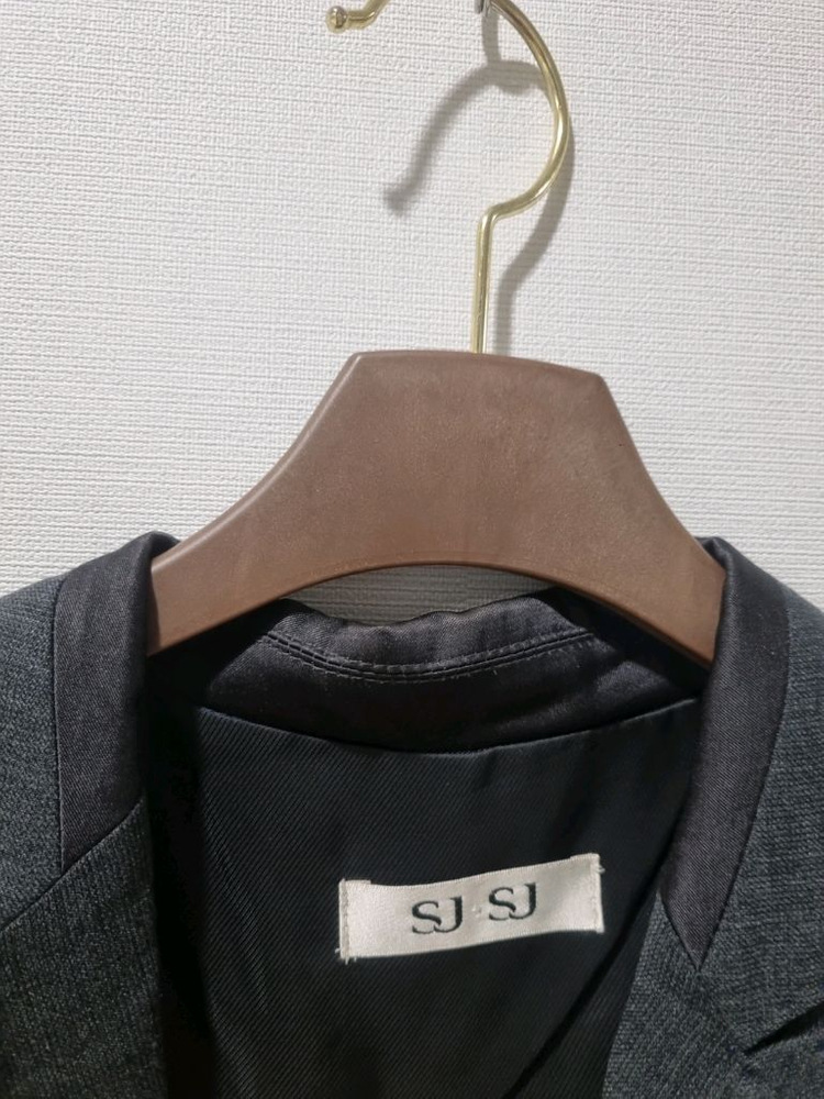 SJSJ 더블버튼 롱 자켓 / 그레이 / 55 이미지