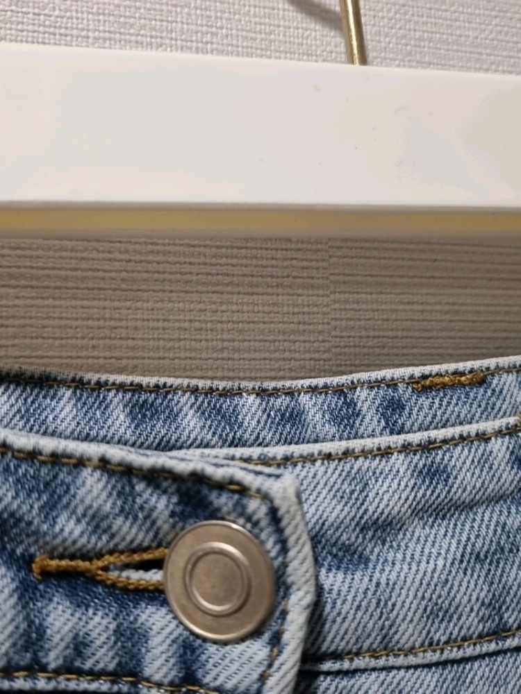 한섬 시스템 SYSTEM 연청 워싱 데님팬츠 일자핏 청바지 이미지