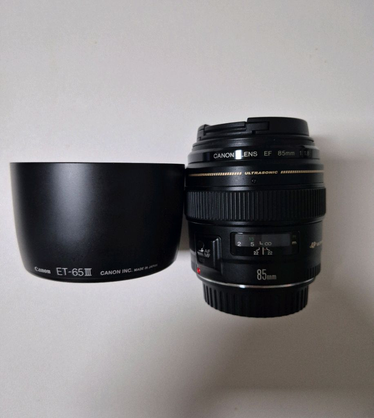 캐논 EF 85mm F1.8 USM 렌즈 애기만두 여친렌즈 A급 이미지