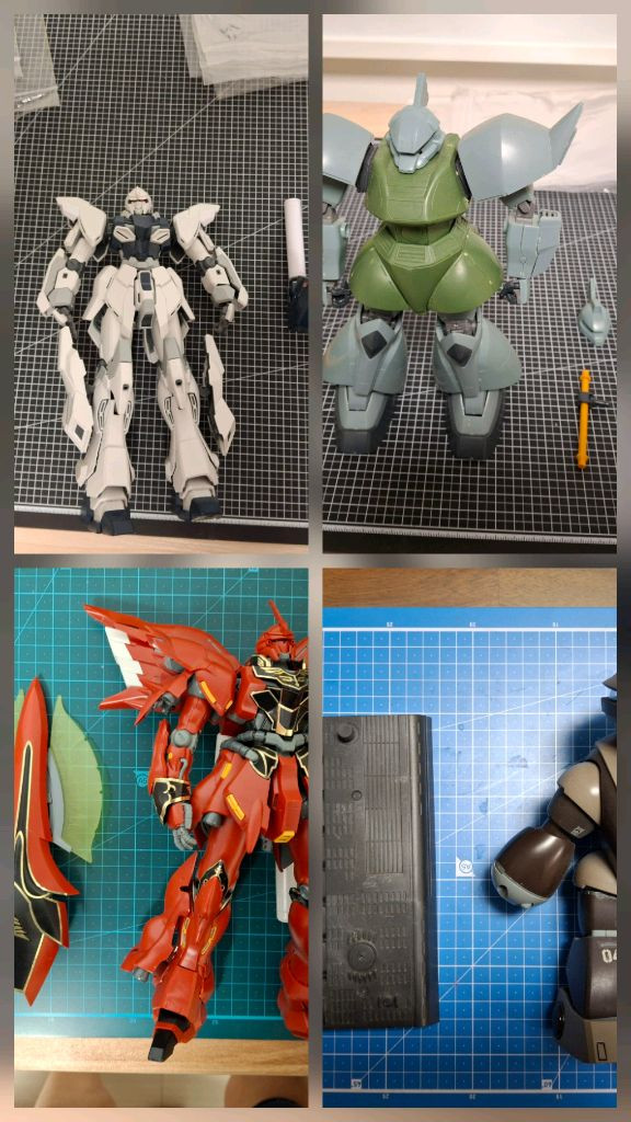 MG. RG 건담 가조립 팝니다. 이미지