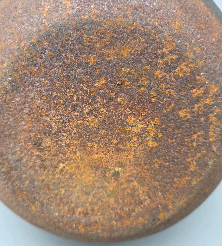 민속품 100년 전후 무쇠 원형 돌기문 철병 주전자 이미지