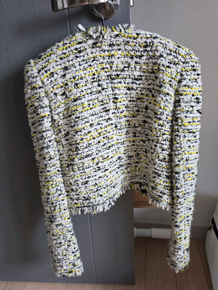 크림 트위드 자켓 이미지