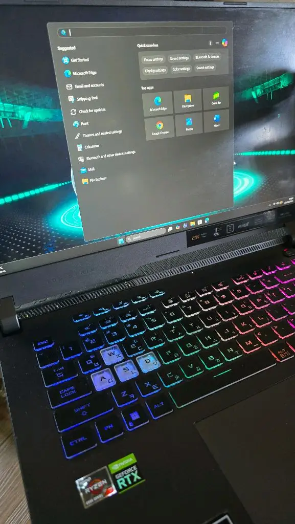 RTX 3060 게이밍 노트북 이미지