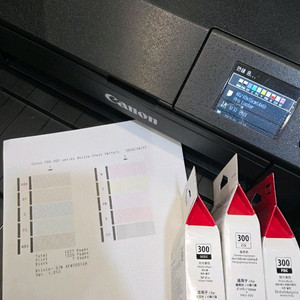 캐논 pro 300 포토프린터 + 잉크 3개 세트 이미지