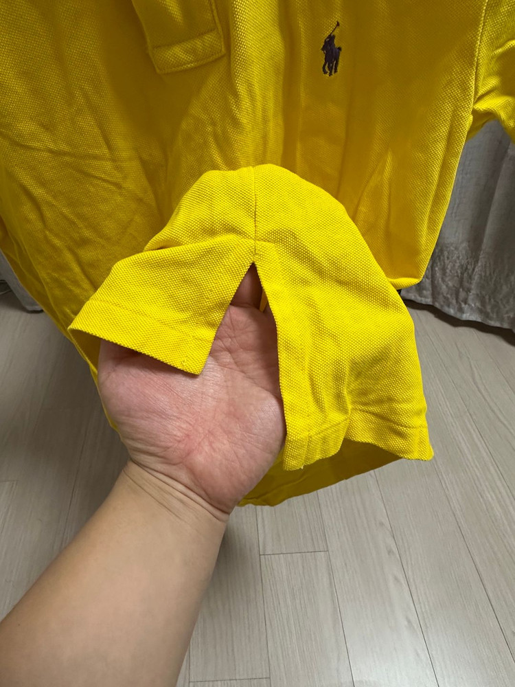 폴로 랄프로렌 PK 반팔 카라티 진엘로우 S 팝니다. 이미지
