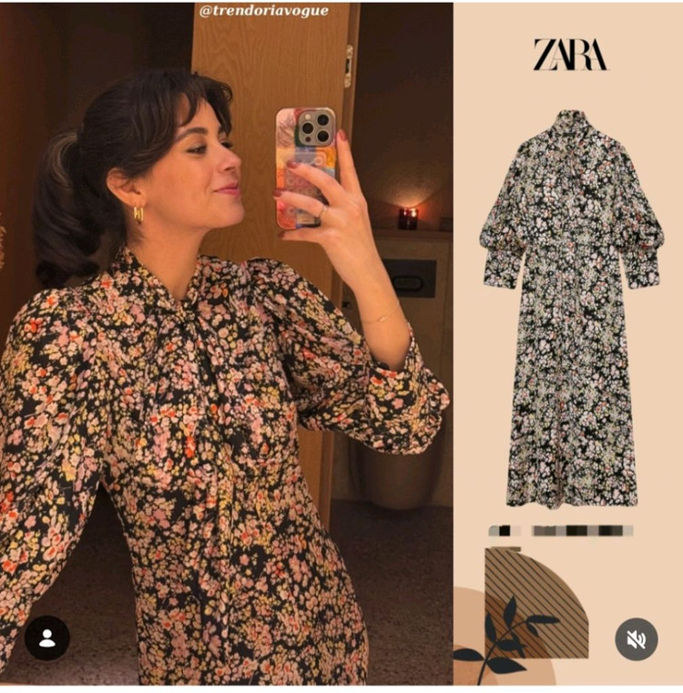 11만원짜리 새상품 Zara 자라 플라워 패턴 원피스 이미지