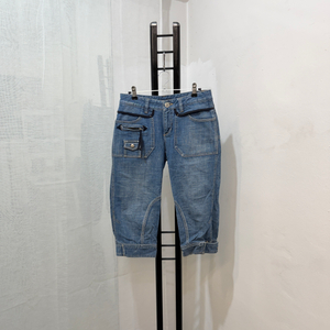 시슬리 빈티지 카프리팬츠 데님 5부청바지 4468 이미지