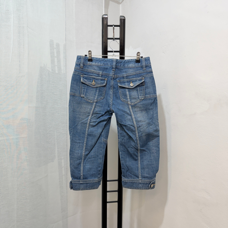 시슬리 빈티지 카프리팬츠 데님 5부청바지 4468 이미지