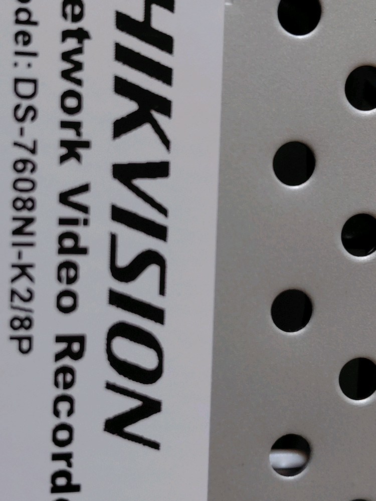 하이크비전 8채널 8POE 2SATA IP CCTV 녹화기 NVR 본체 이미지