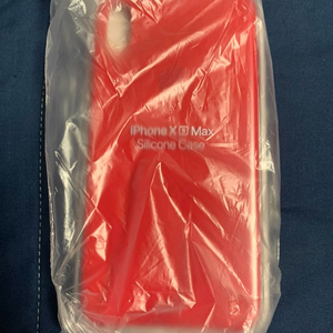 (새상품) 정품 아이폰 xs max 실리콘 케이스 레드 미개봉 이미지