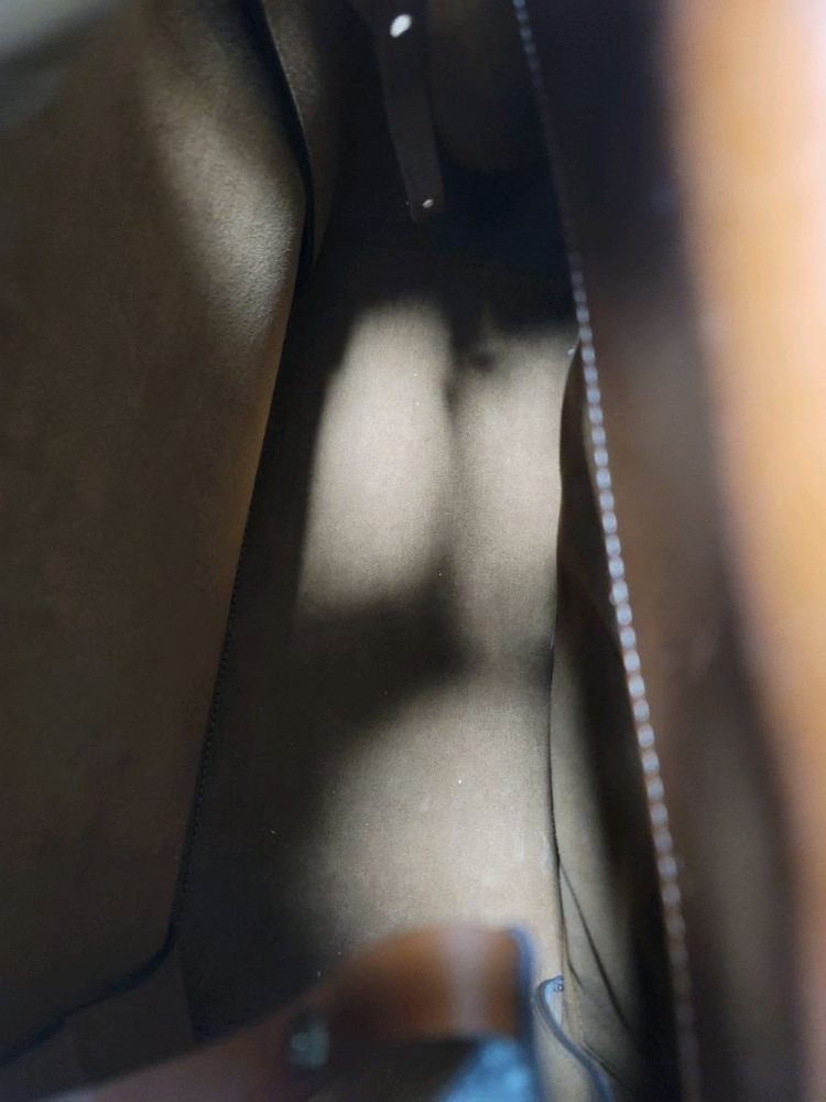 마시모두띠 브라운 통가죽 토트백 상태굿탄탄한 가죽의 숄더백 이미지