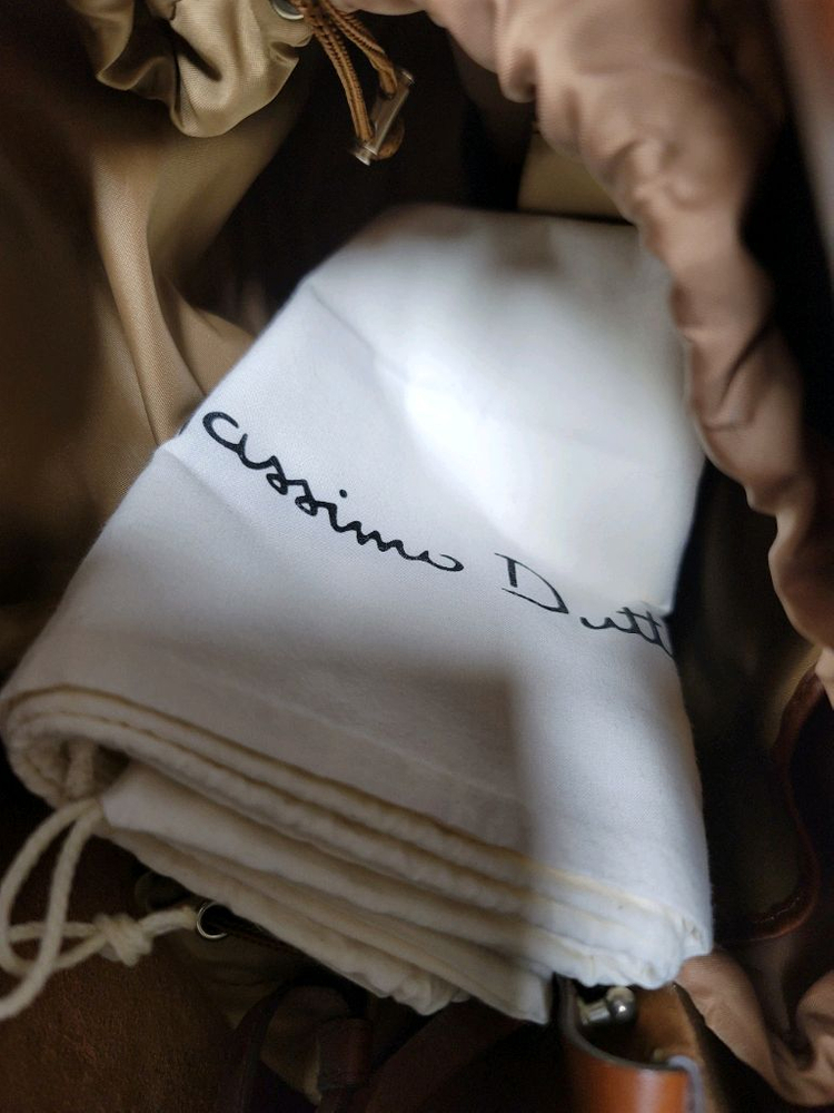 마시모두띠 브라운 통가죽 토트백 상태굿탄탄한 가죽의 숄더백 이미지