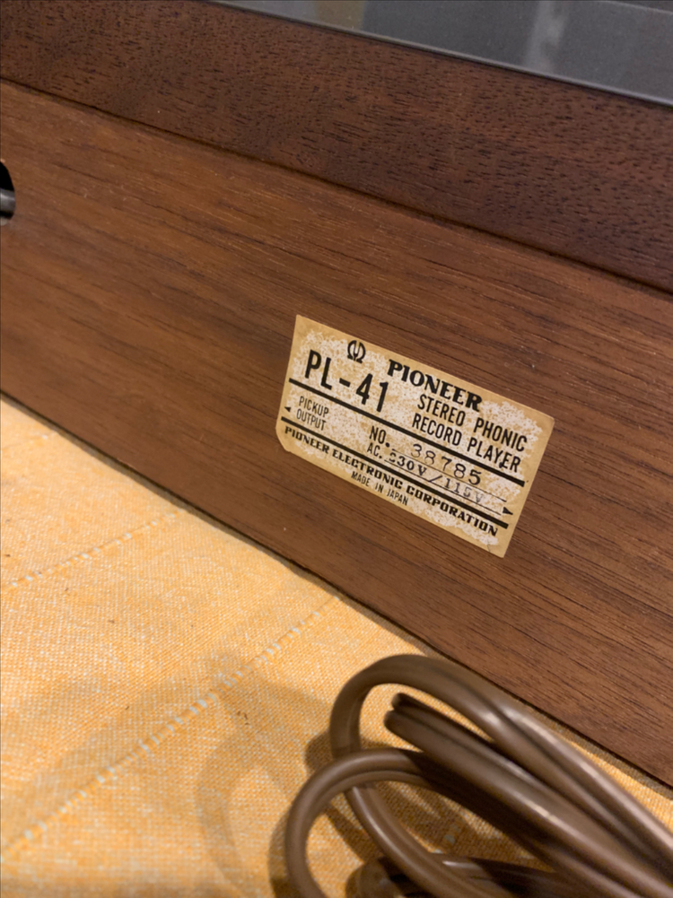 파이오니아 빈티지턴테이블 이미지